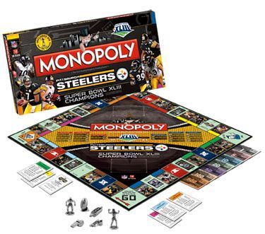 Monopoly: Pittsburgh Steelers Super Bowl XLIII Champions Collector's Edition doboz
