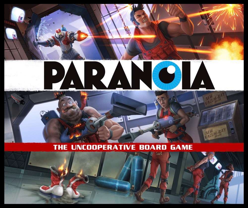 Paranoia: The Uncooperative Board Game box art