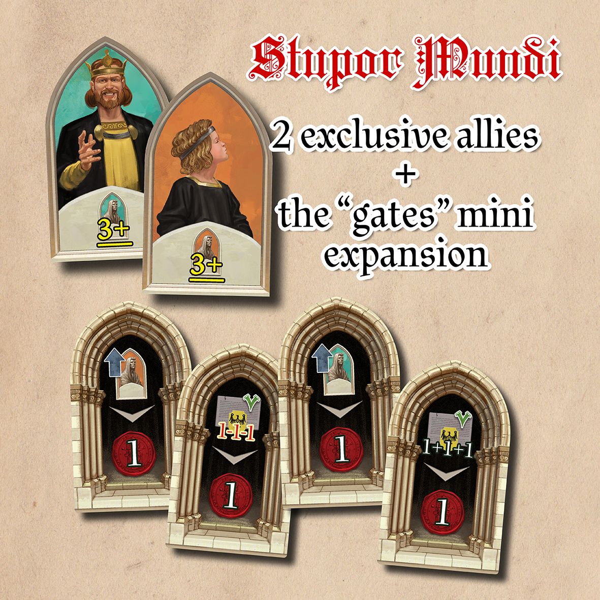 Stupor Mundi: Frederick's Sons + "Gates" Mini-expansion box art