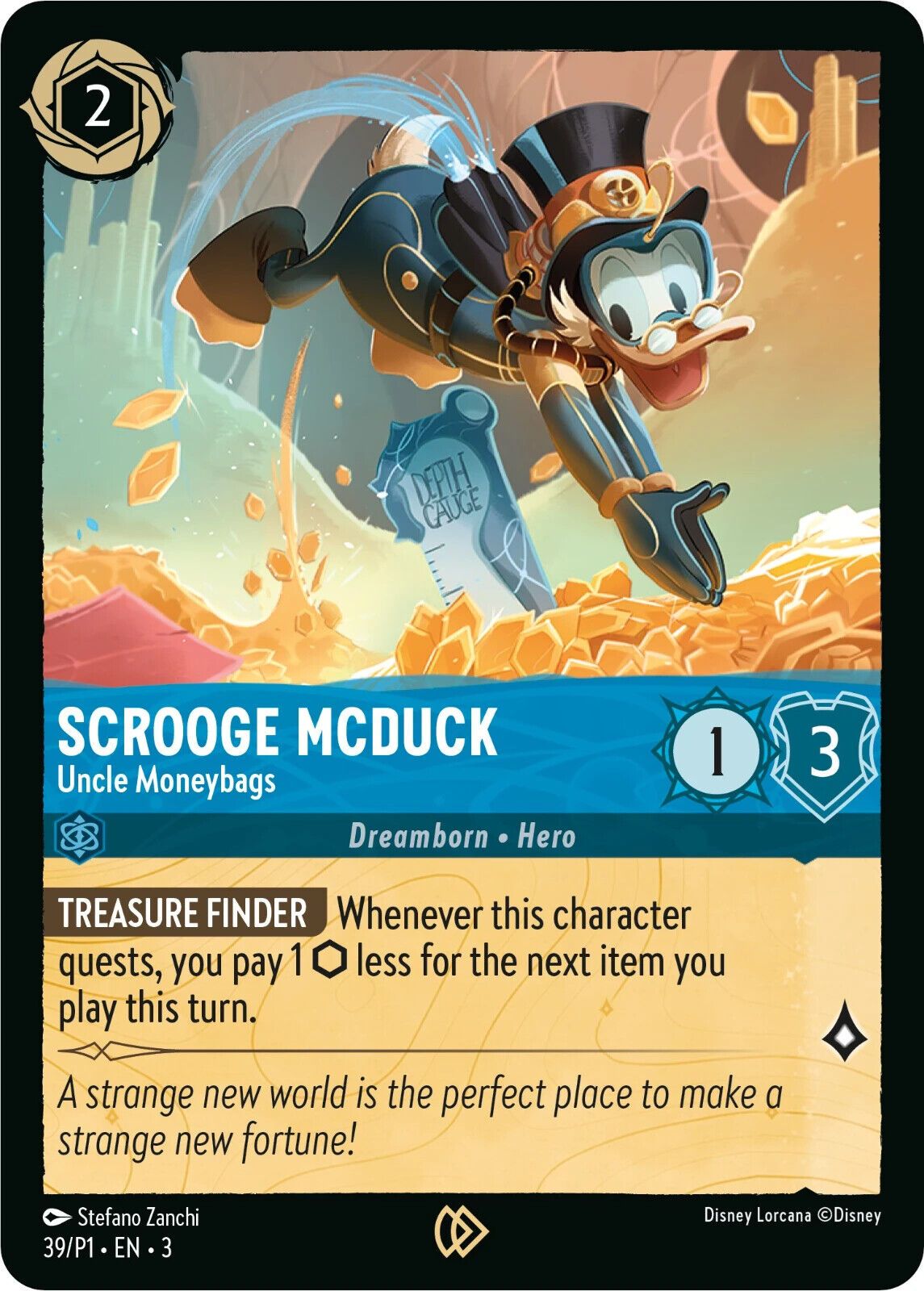 Disney Lorcana: Scrooge McDuck Uncle Moneybags Promo doboz