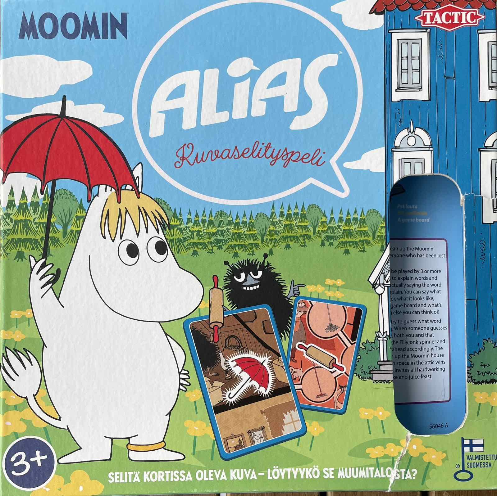 Alias: Moomin kuvaselityspeli doboz