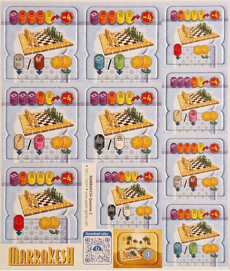 Marrakesh: Queenie 1 – Boats & Queenie 2 – Chess Sets box art