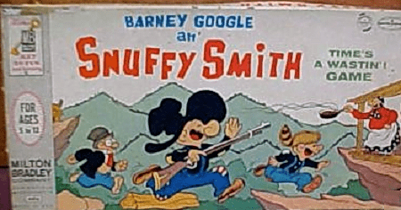 Barney Google an' Snuffy Smith Time's a Wastin'! Game box art