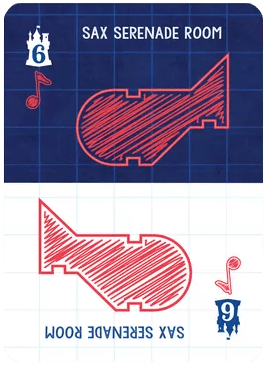 Blueprints of Mad King Ludwig: Sax Serenade Room Promo Card doboz
