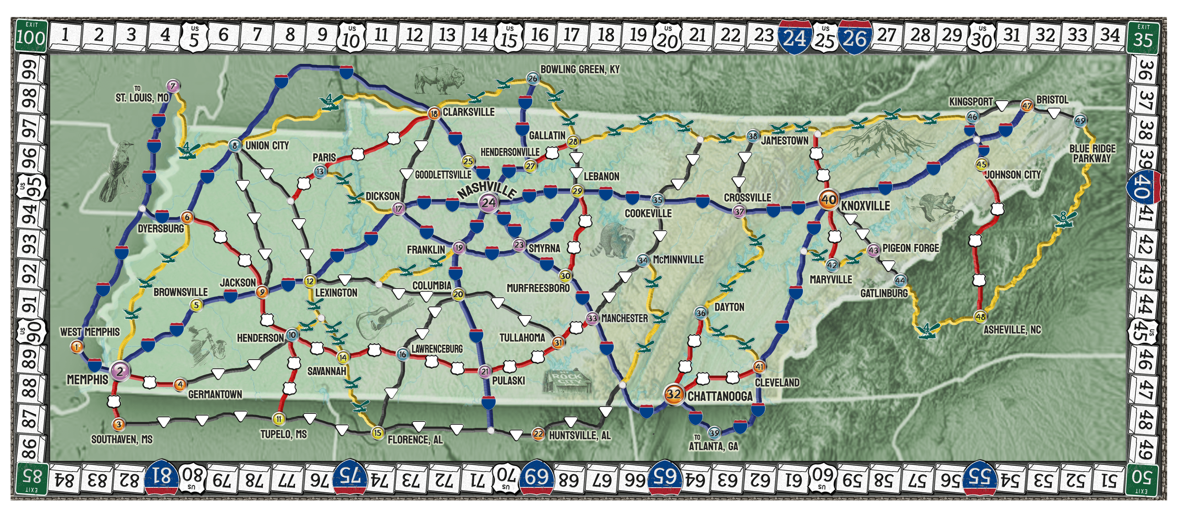 Scenic Route: Tennessee box art