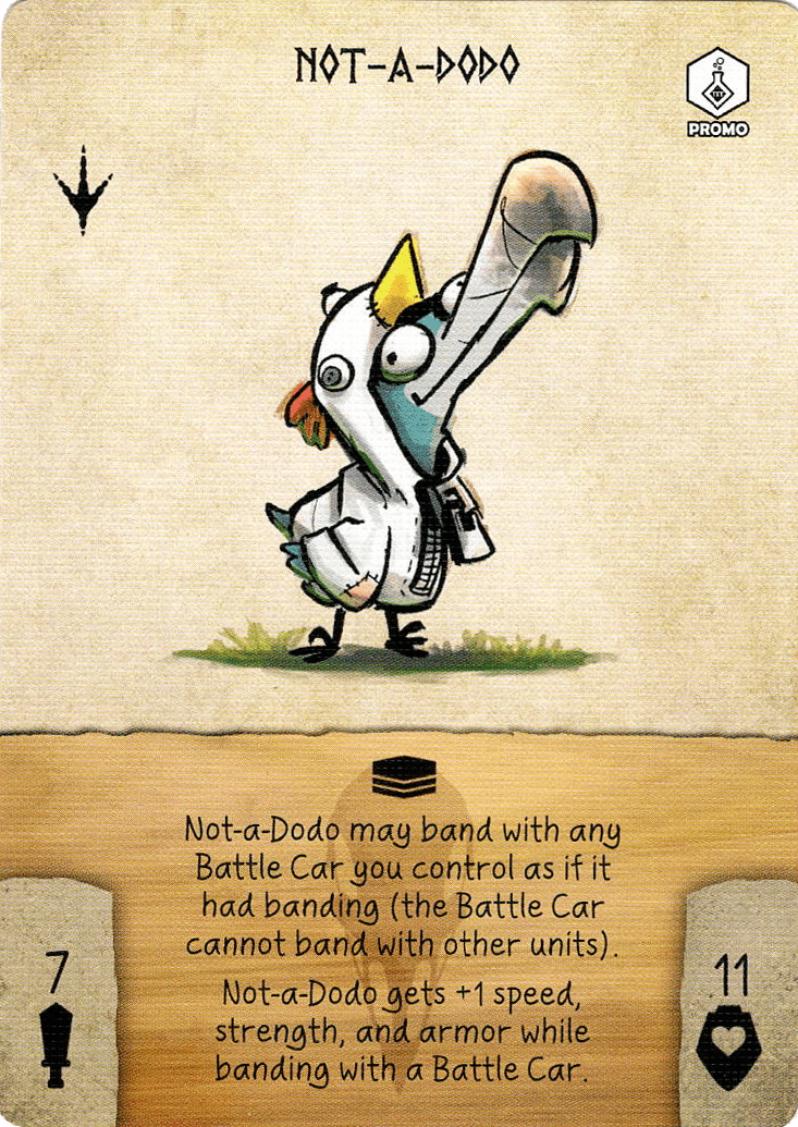 War for Chicken Island: Not-A-Dodo Promo Card doboz
