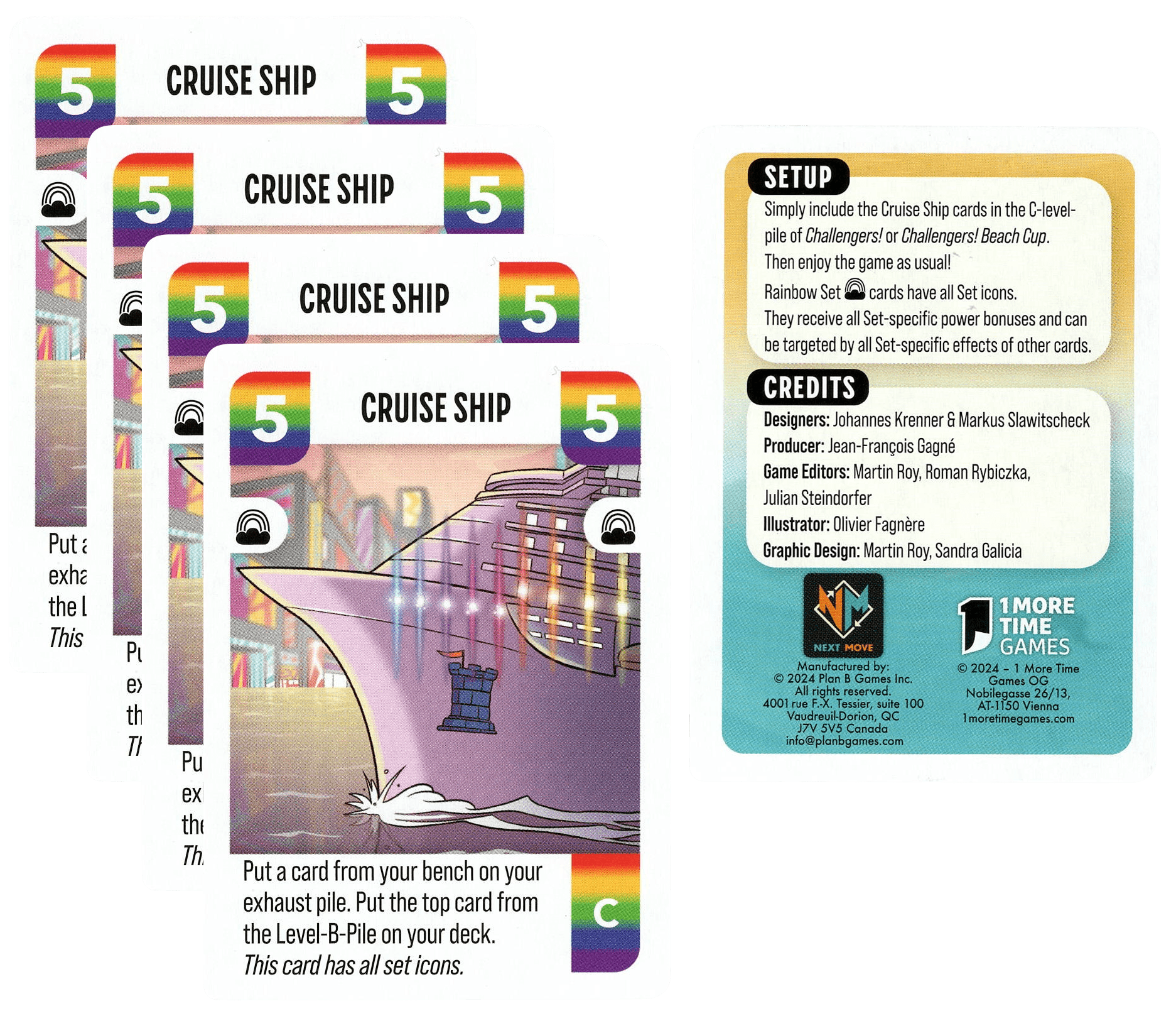 Challengers!: Cruise Ship Promo Cards box art