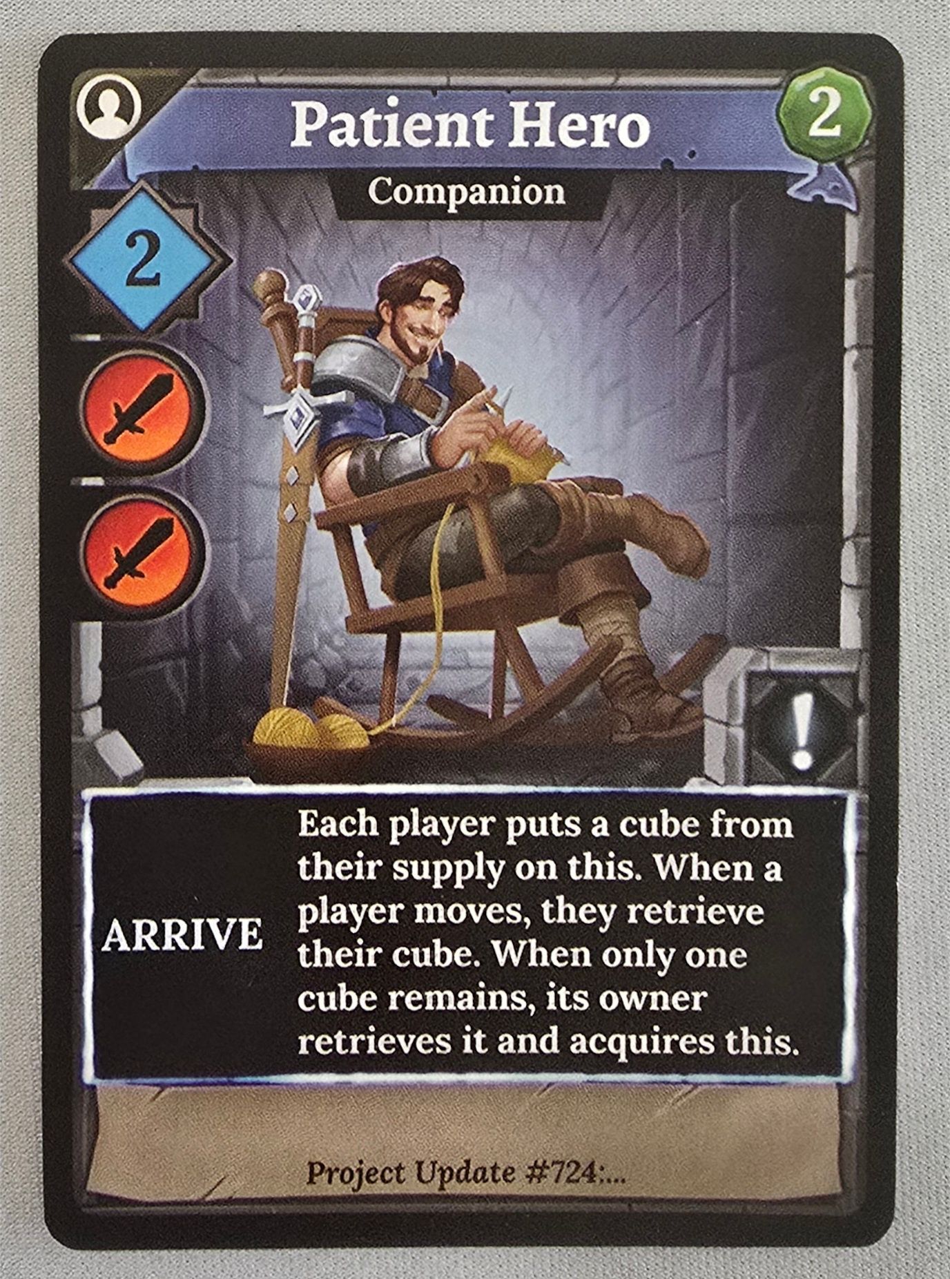 Clank!: Patient Hero Promo Card doboz