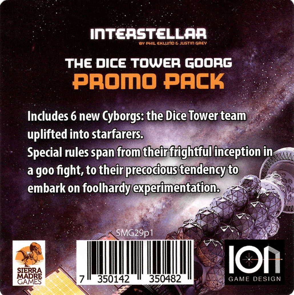 Interstellar: The Dice Tower Goorg Promo Pack doboz