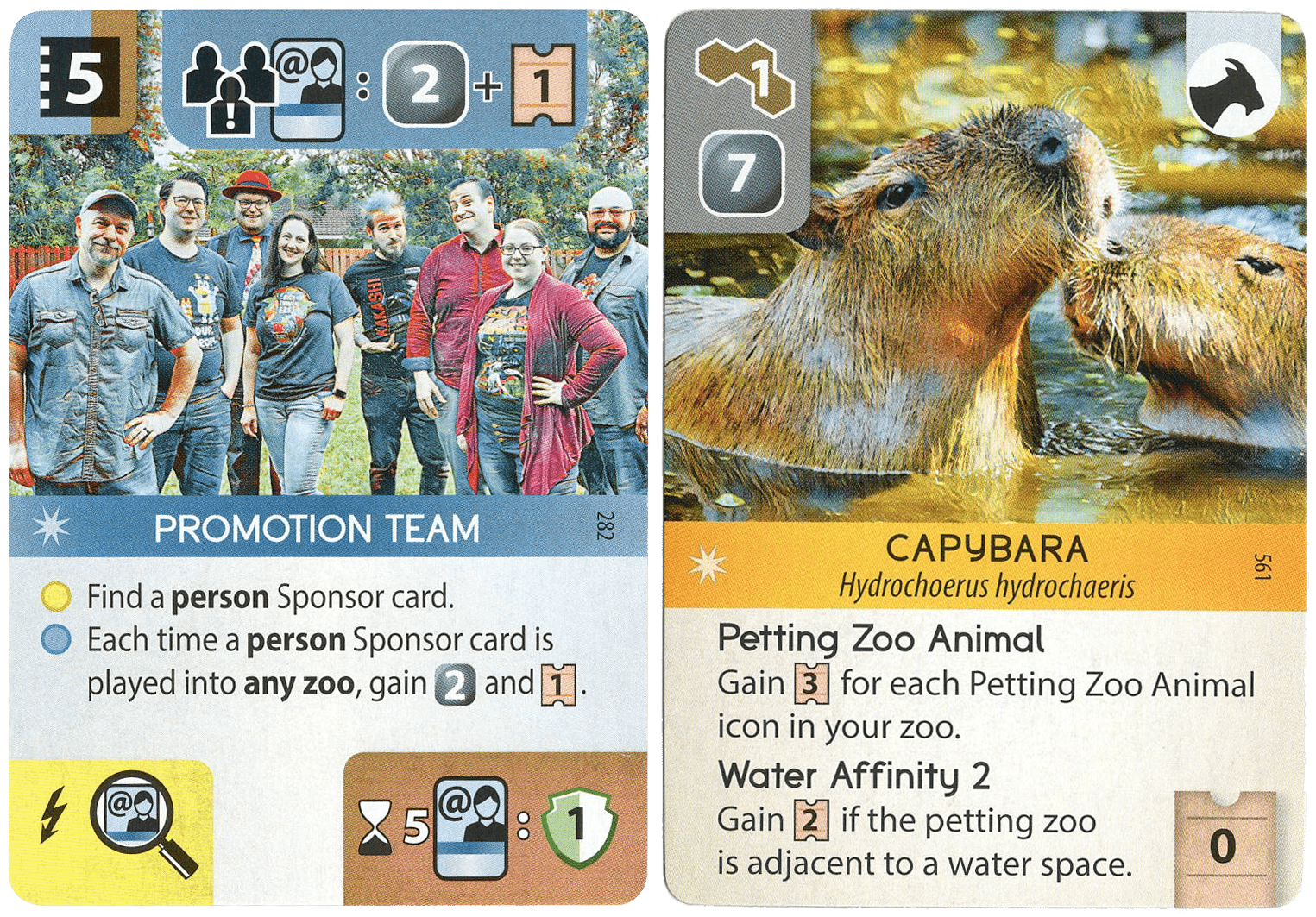 Ark Nova: Promotion Team & Capybara Promo Cards box art