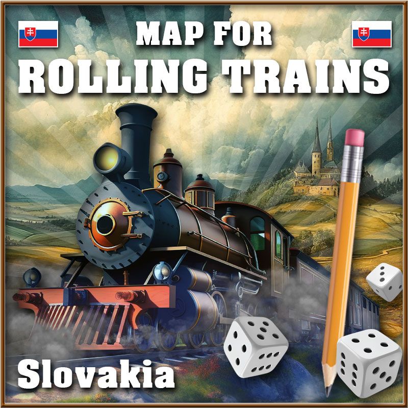 Rolling Trains: Slovakia Map box art