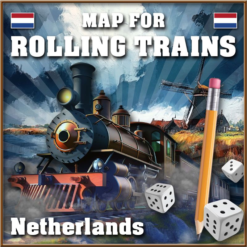 Coperta Rolling Trains: Netherlands Map