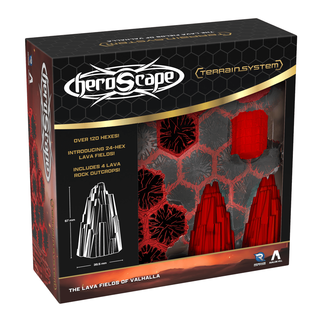 Heroscape: The Lava Fields of Valhalla Terrain Expansion box art