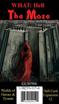 Coperta Worlds of Heroes & Tyrants: Hell Card Expansion #3 – The Maze