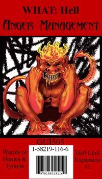 Coperta Worlds of Heroes & Tyrants: Hell Card Expansion #2 – Anger Management