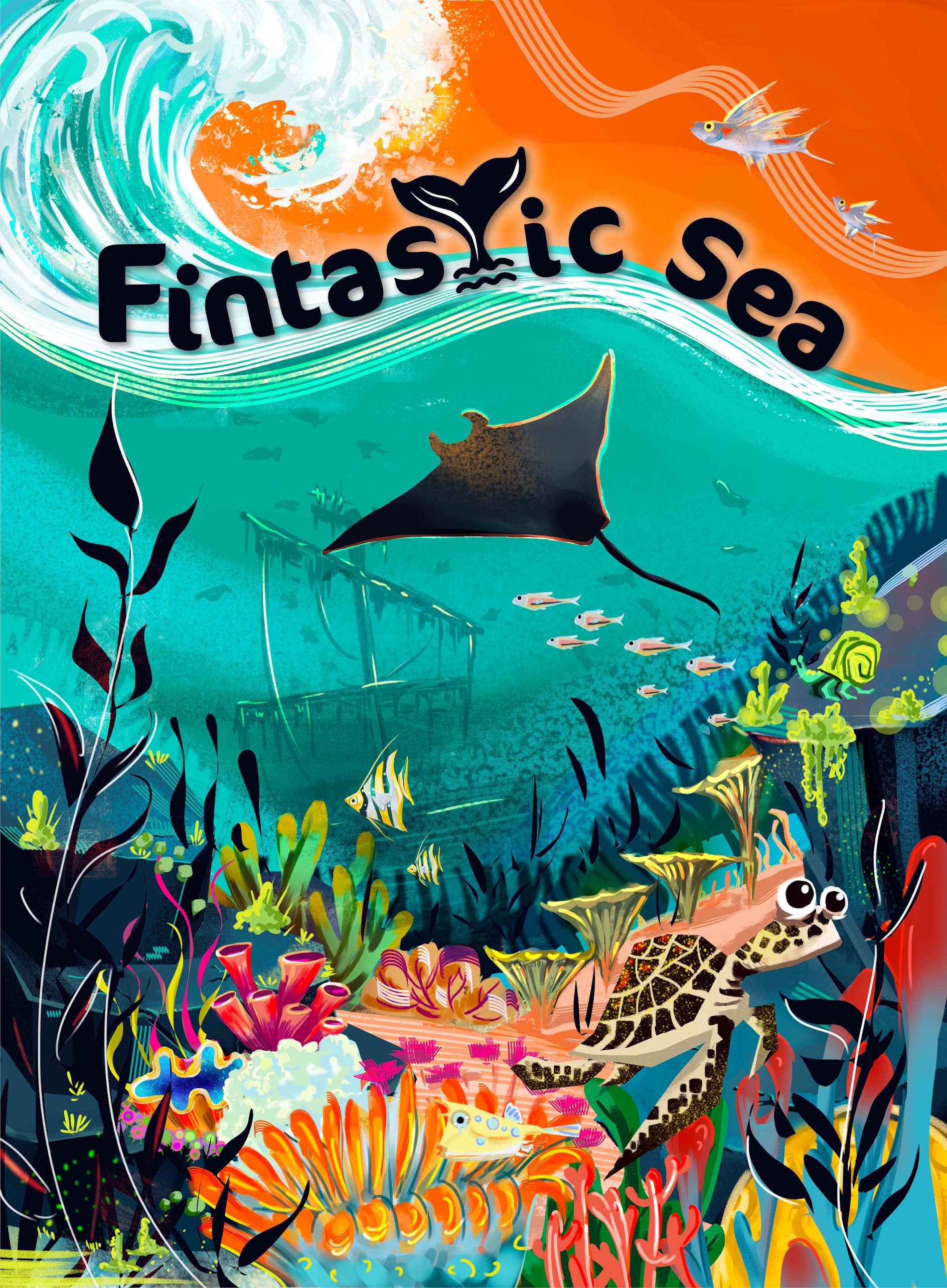 Coperta Fintastic Sea