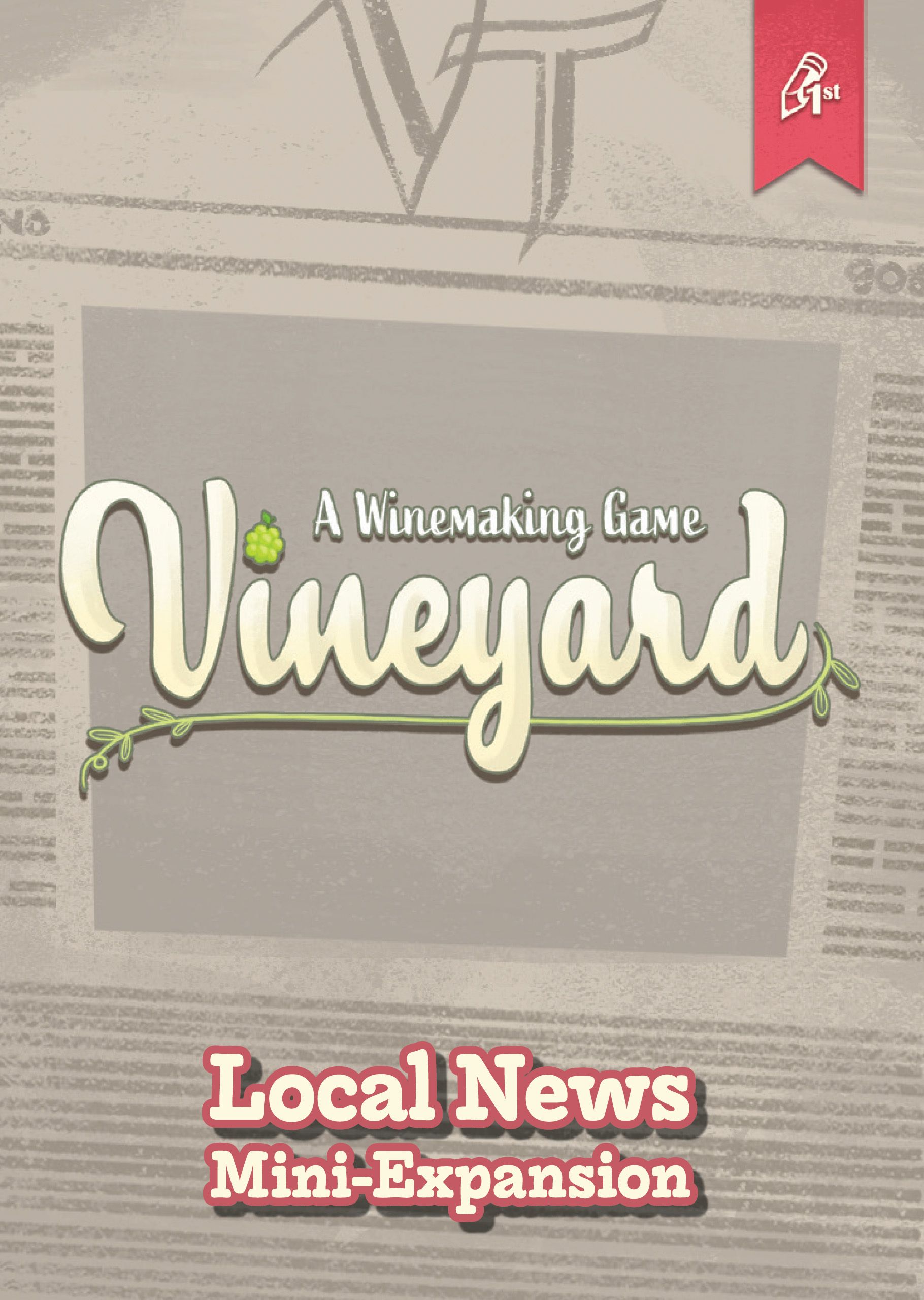 Vineyard: A Winemaking Game – Local News Mini-Expansion doboz