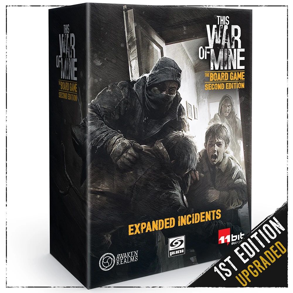 This War of Mine: The Board Game – Second Edition: Expanded Incidents doboz