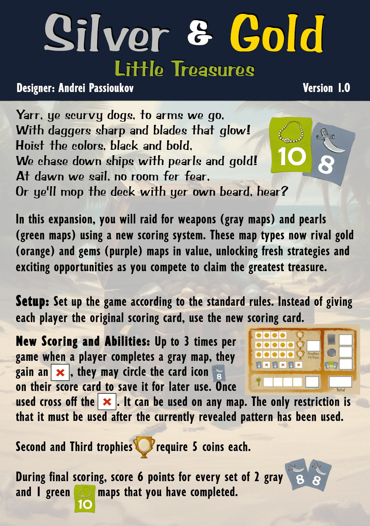 Little Treasures (fan expansion for Silver & Gold) doboz