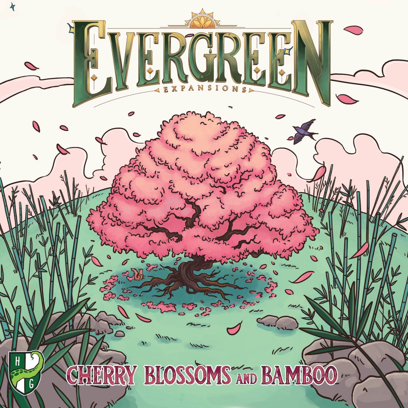 Evergreen: Cherry Blossoms and Bamboo doboz
