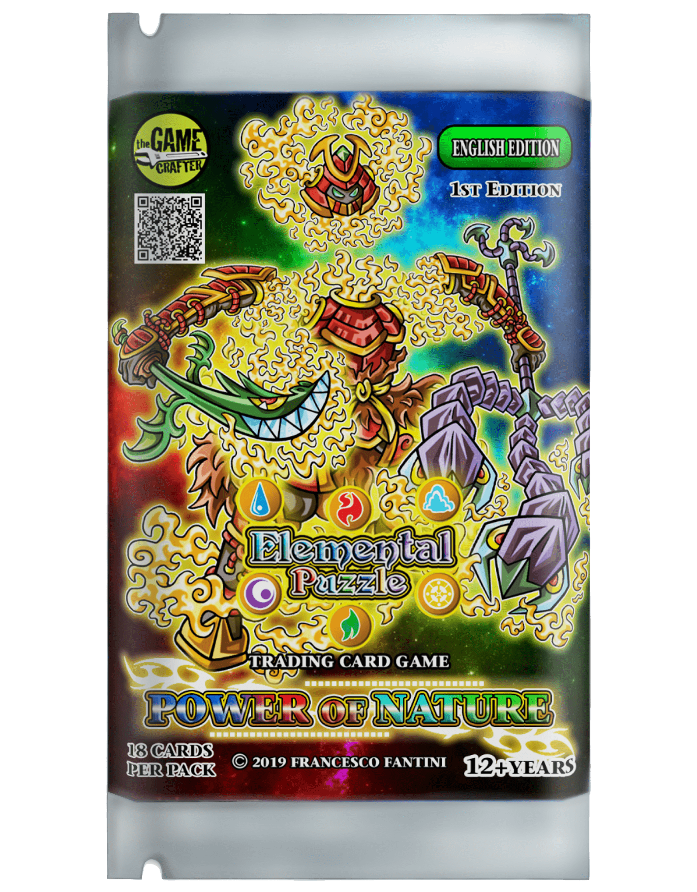 Elemental Puzzle TCG: Power of Nature – Booster Pack doboz