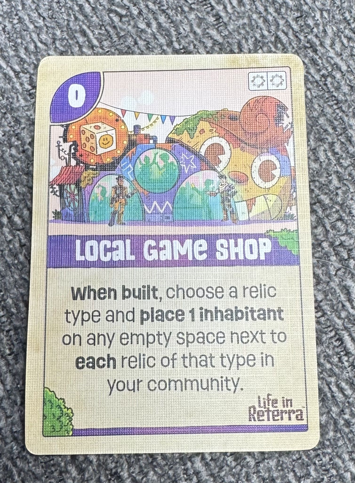Life in Reterra: Local Game Shop Promo Card doboz