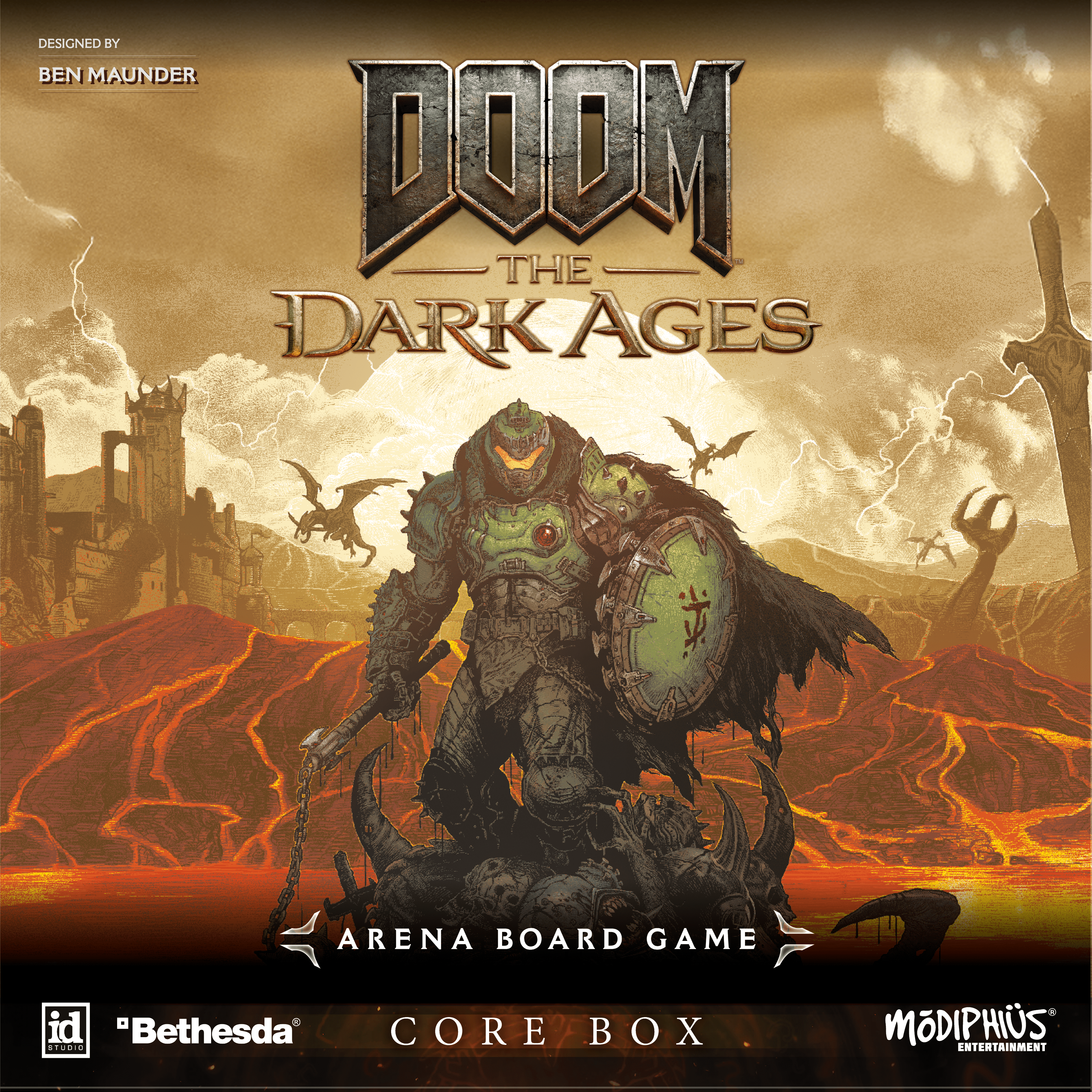 DOOM: The Dark Ages – Arena Board Game doboz