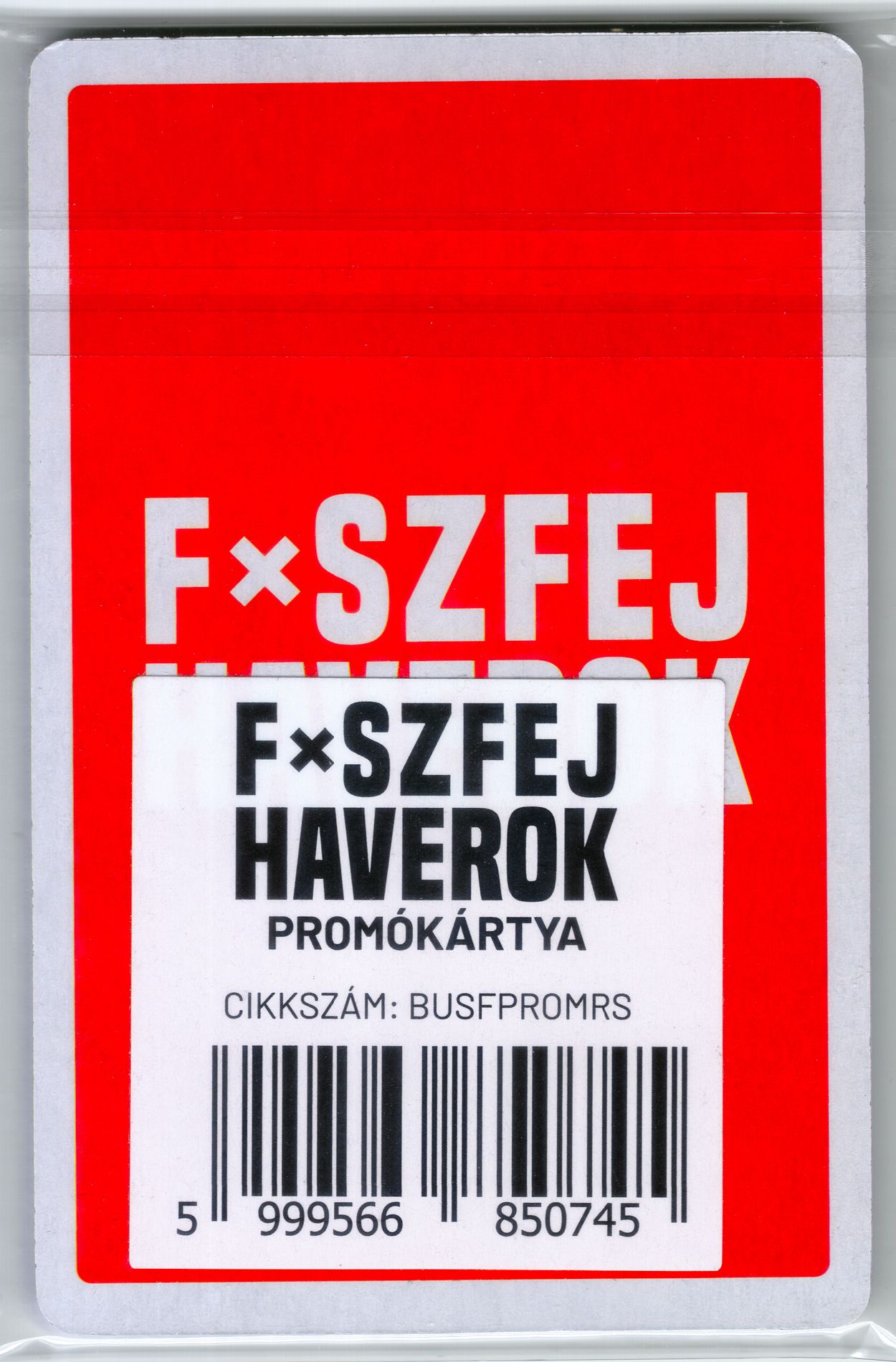 Fxszfej haverok: Promó kártyák box art