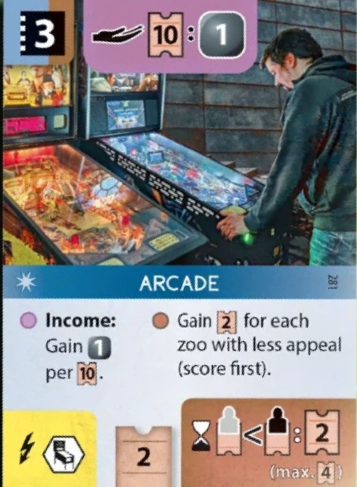 Ark Nova: 3D Colored Arcade Promo Building & Card box art
