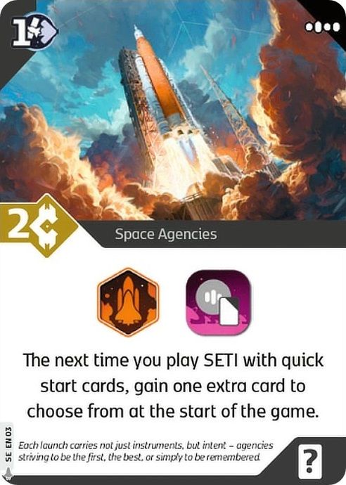 SETI: Space Agencies – Space Agencies Promo Card box art