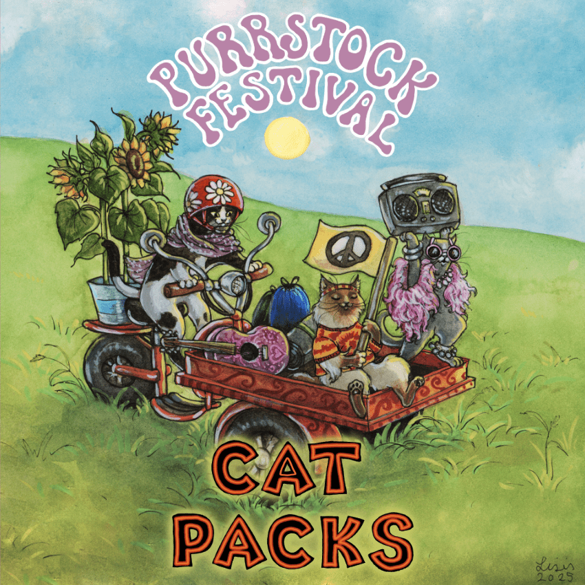 Coperta Cat Packs: Purrstock Festival
