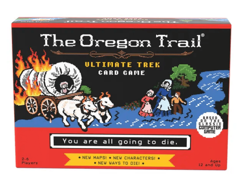 The Oregon Trail: Ultimate Trek Card Game – You Are All Going to Die doboz