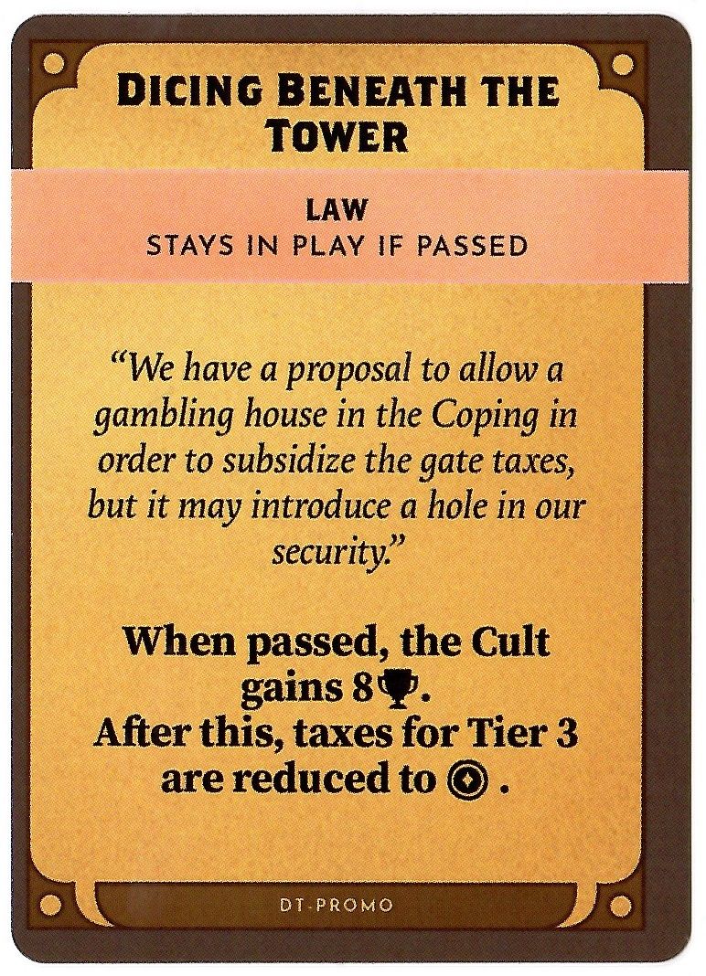 Coperta Kinfire Council: Dicing Beneath the Tower Promo Card