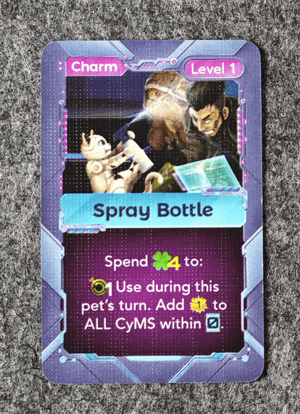 Cyber Pet Quest: Spray Bottle Promo Card doboz