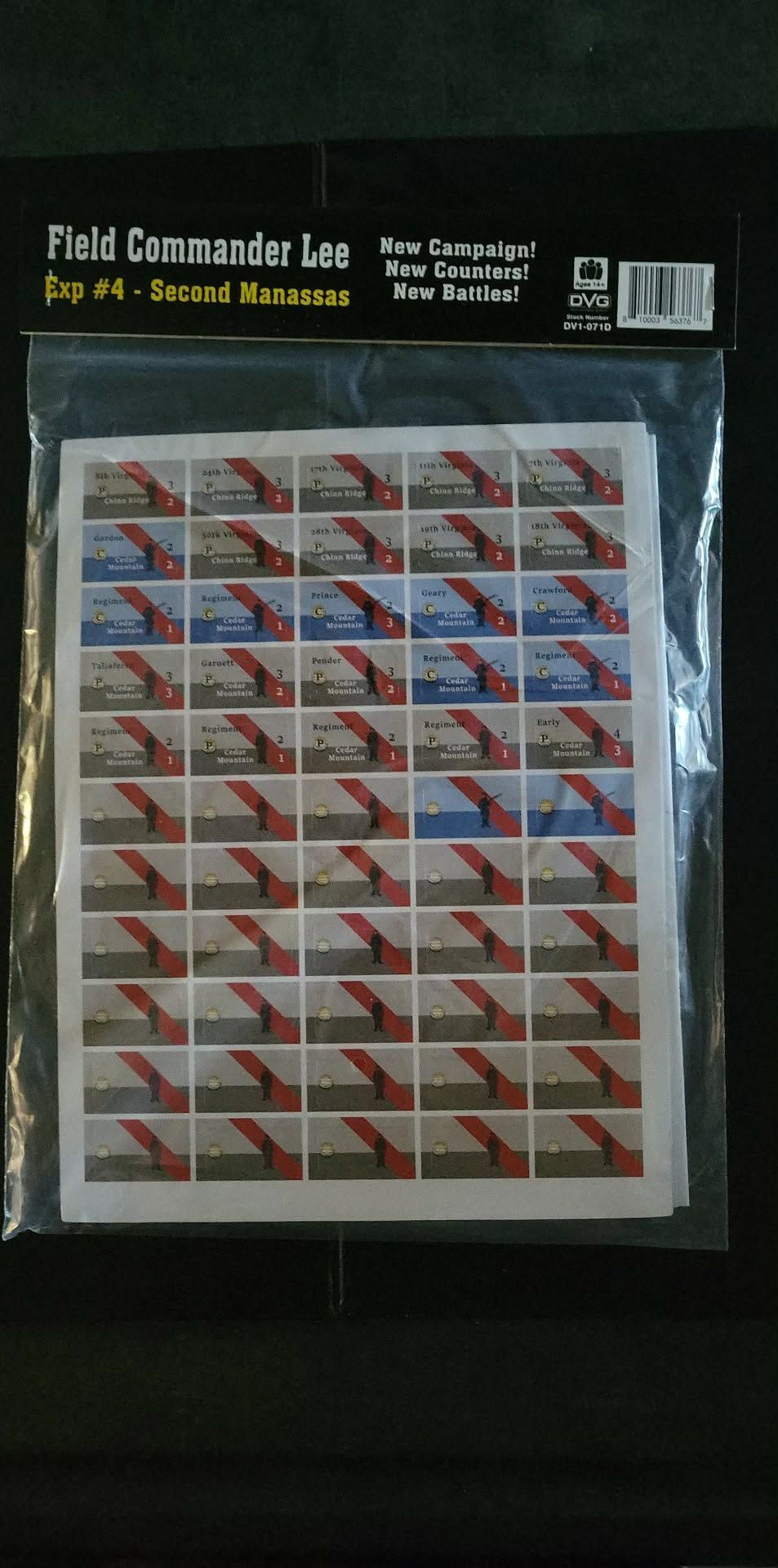 Field Commander: Robert E. Lee – Expansion #4 Second Manassas Battle Pack doboz