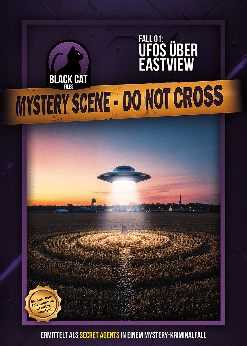 Coperta Black Cat Files: Fall 001 – UFOs über Eastview