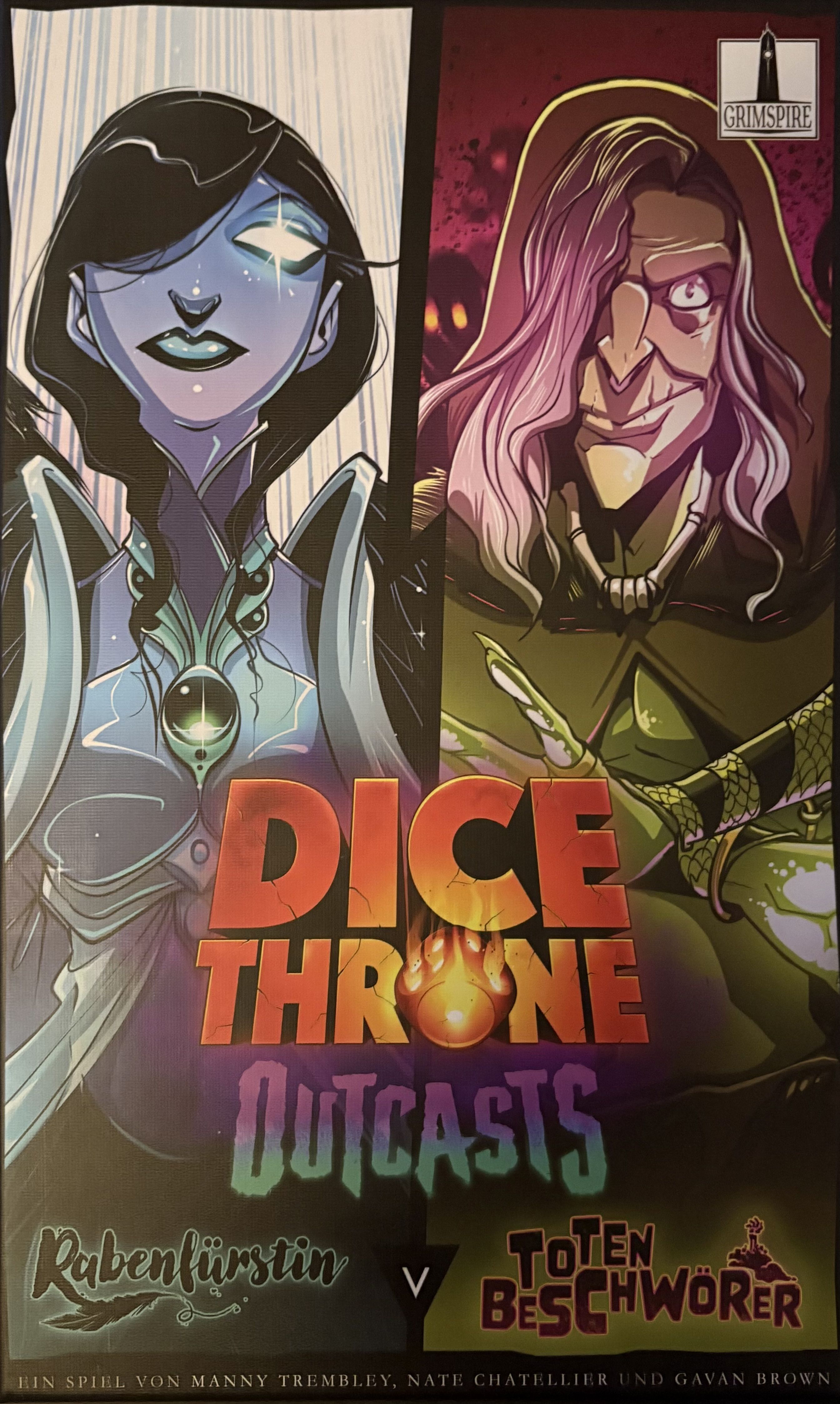Dice Throne Outcasts: Rabenfürstin v. Totenbeschwörer doboz