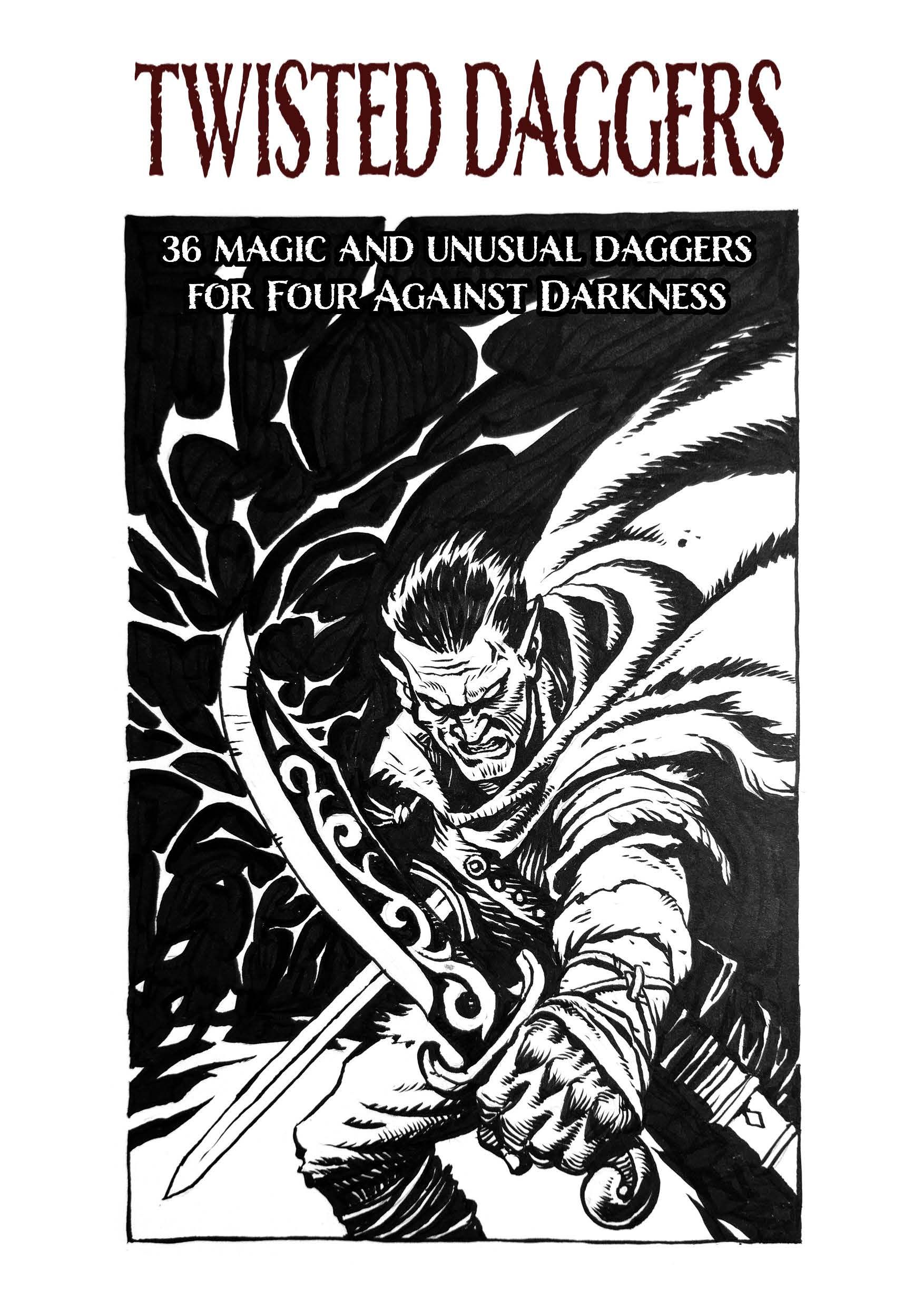 Twisted Daggers: 36 Magic and Unusual Daggers for Four Against Darkness doboz