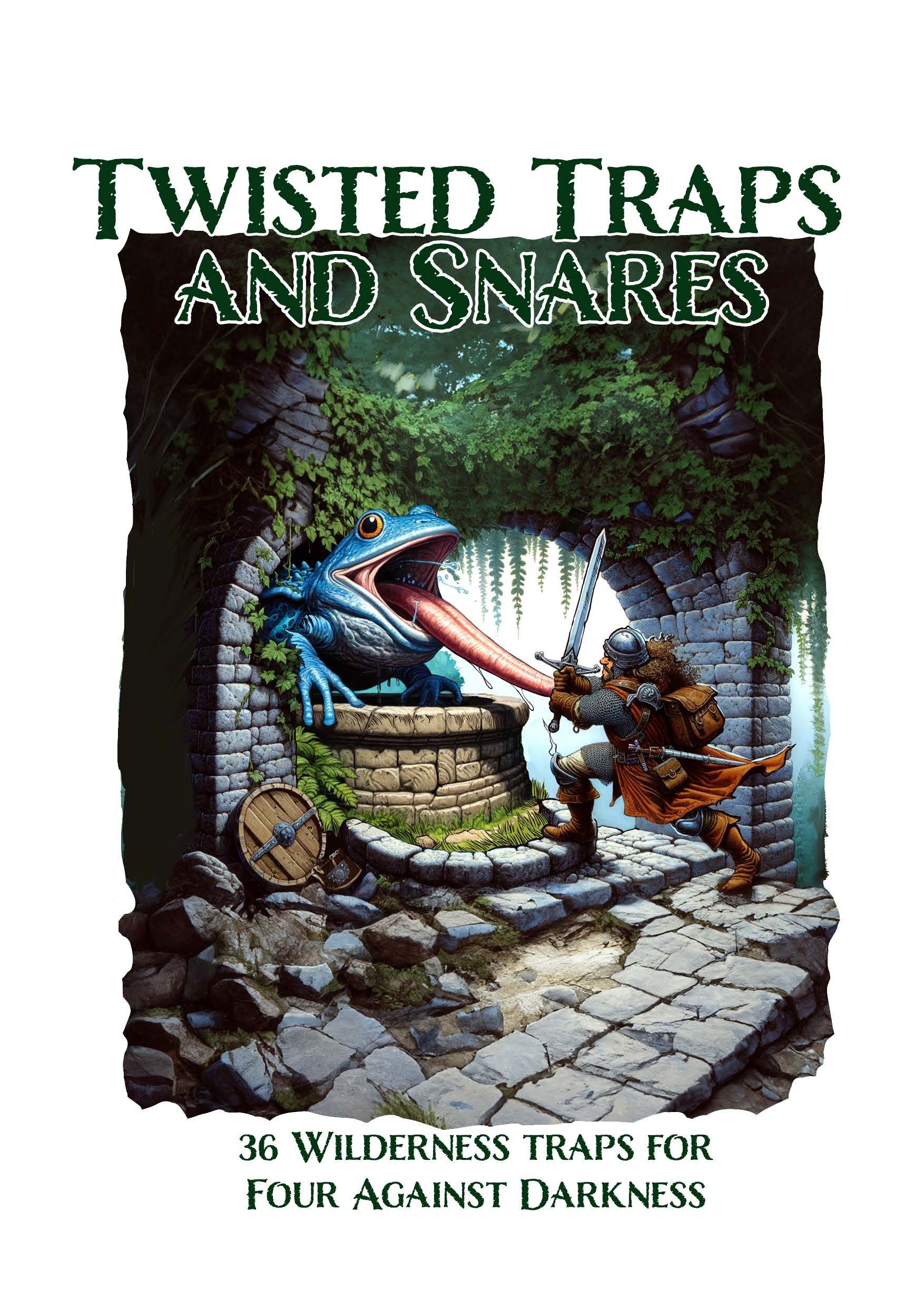 Twisted Traps and Snares: 36 Wilderness Traps for Four Against Darkness box art