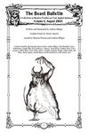 Coperta The Beast Bulletin: A Collection of Monster Profiles – Volume 8