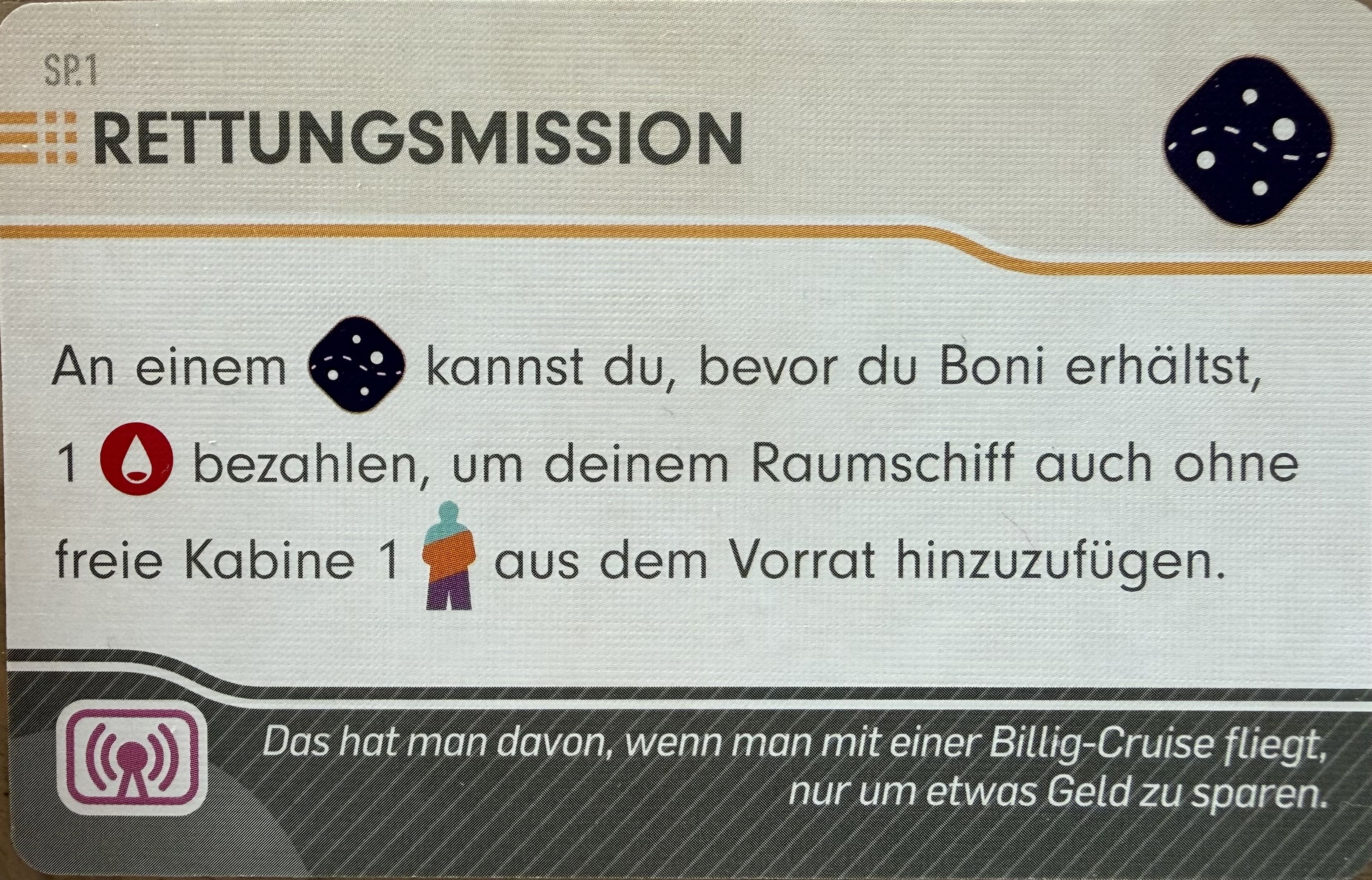 Galactic Cruise: Rescue Mission Promo Card box art