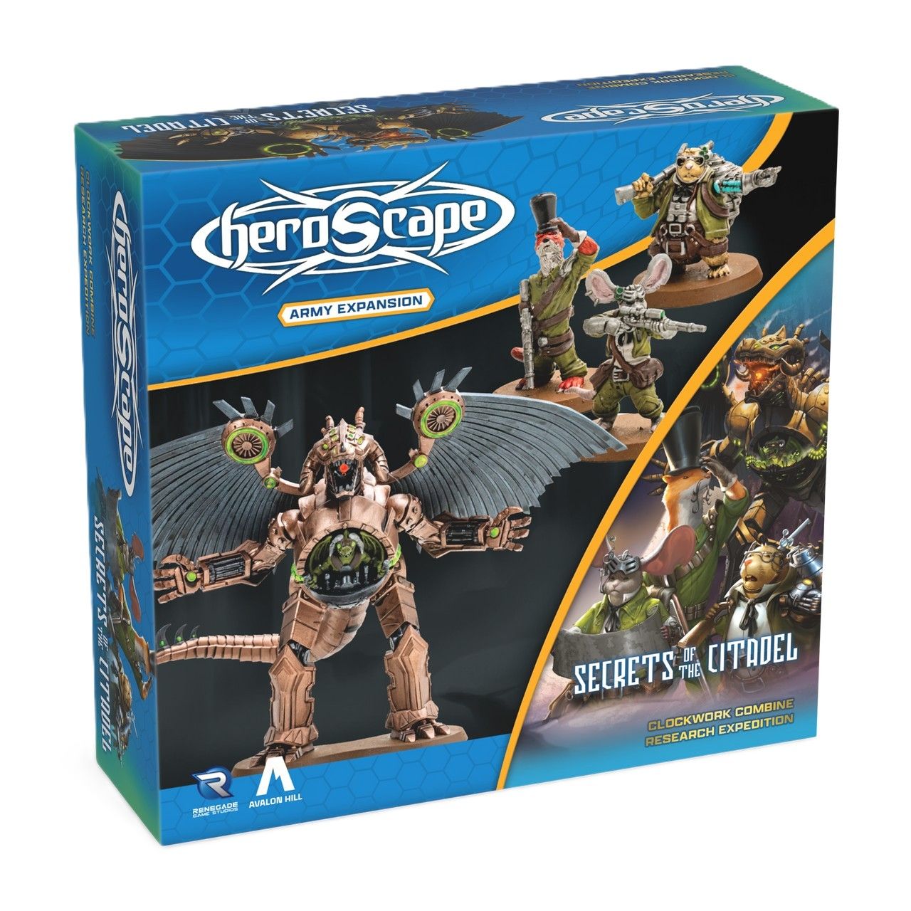 Heroscape: Clockwork Combine Research Expedition Army Expansion box art