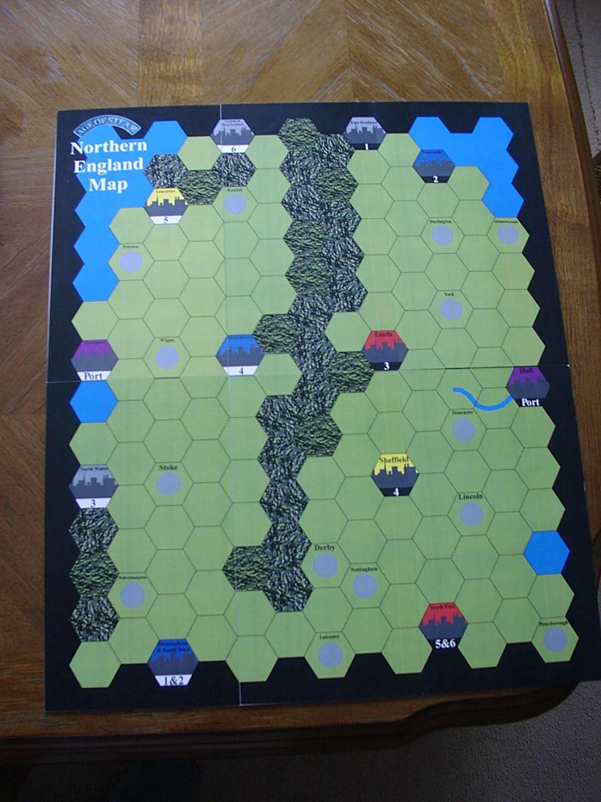 Coperta Northern England (fan expansion for Age of Steam)