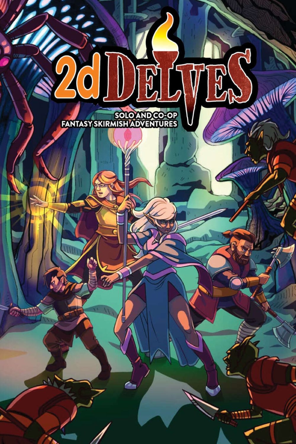 2d Delves: Solo & Co-Op Fantasy Skirmish Adventures box art