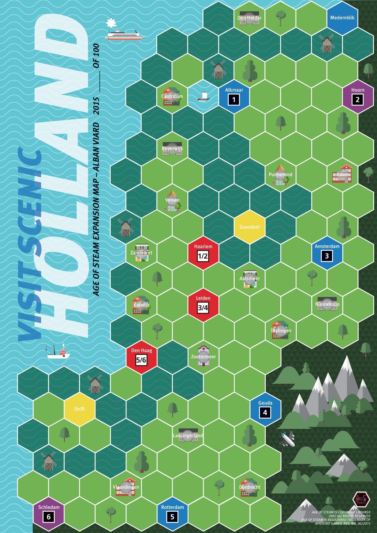 Coperta Age of Steam Expansion: Holland / Madagascar