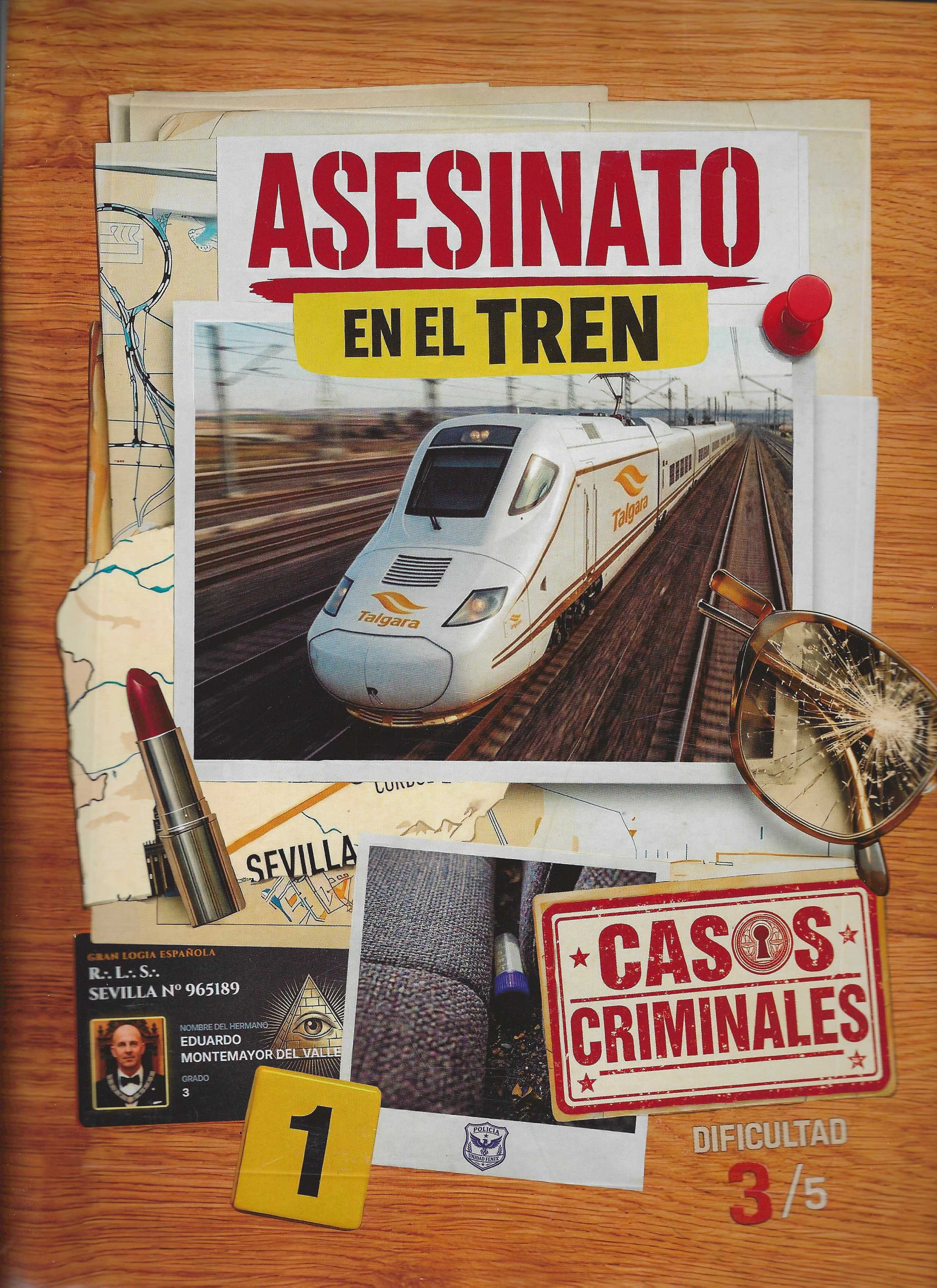 Coperta Casos Criminales: Asesinato en el Tren