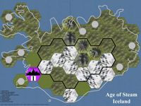 Iceland (fan expansion for Age of Steam) box art