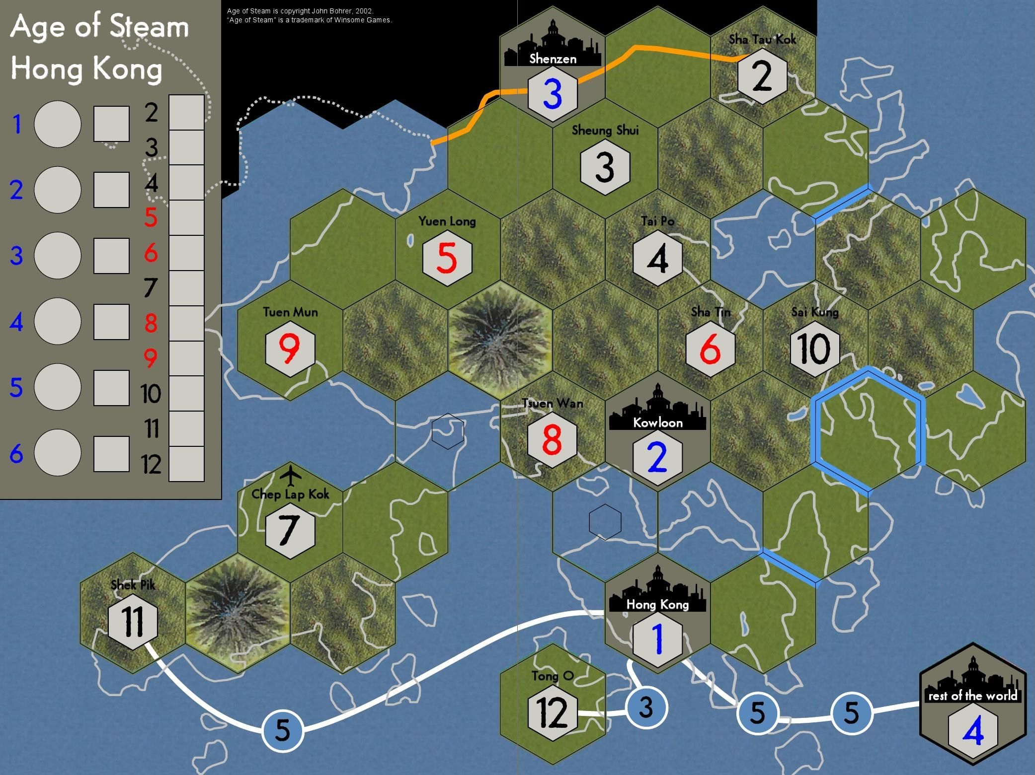 Age of Steam Expansion: Hong Kong box art