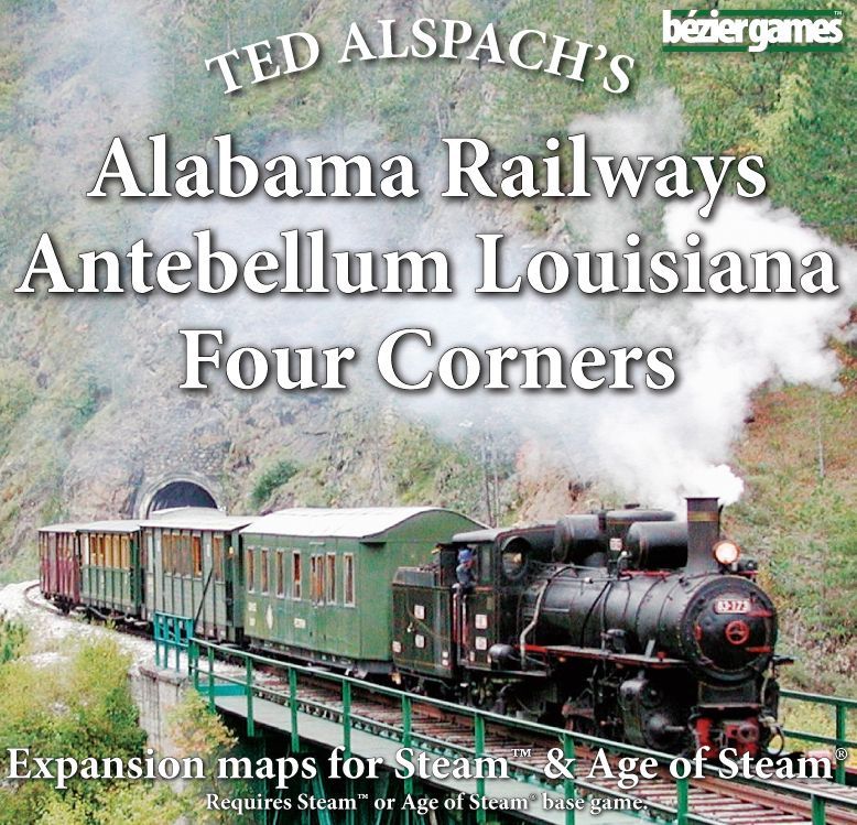 Age of Steam Expansion: Alabama Railways, Antebellum Louisiana & Four Corners doboz
