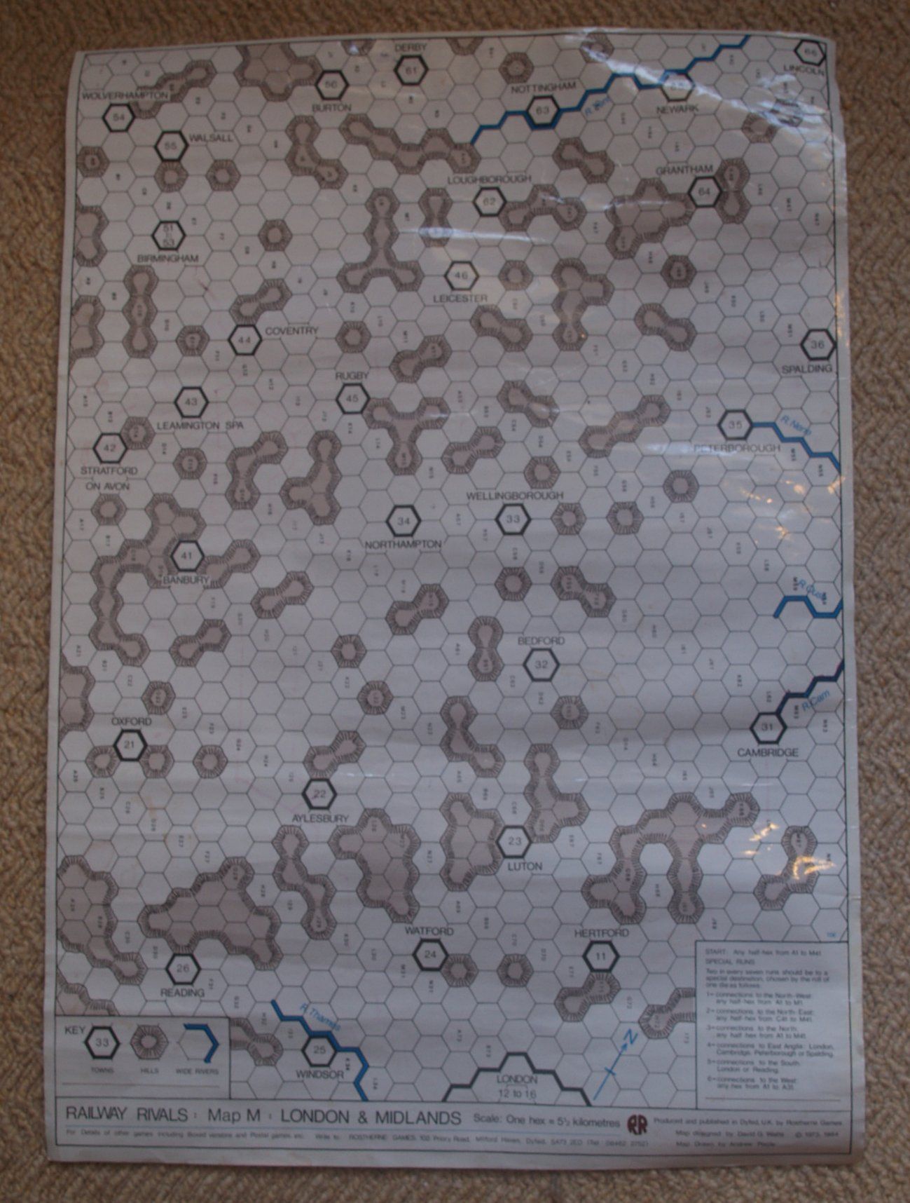 Railway Rivals Map M: London and the Midlands box art